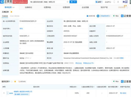 雪人集团布局海南自贸港，成立国际投资发展公司聚焦新兴能源技术研发